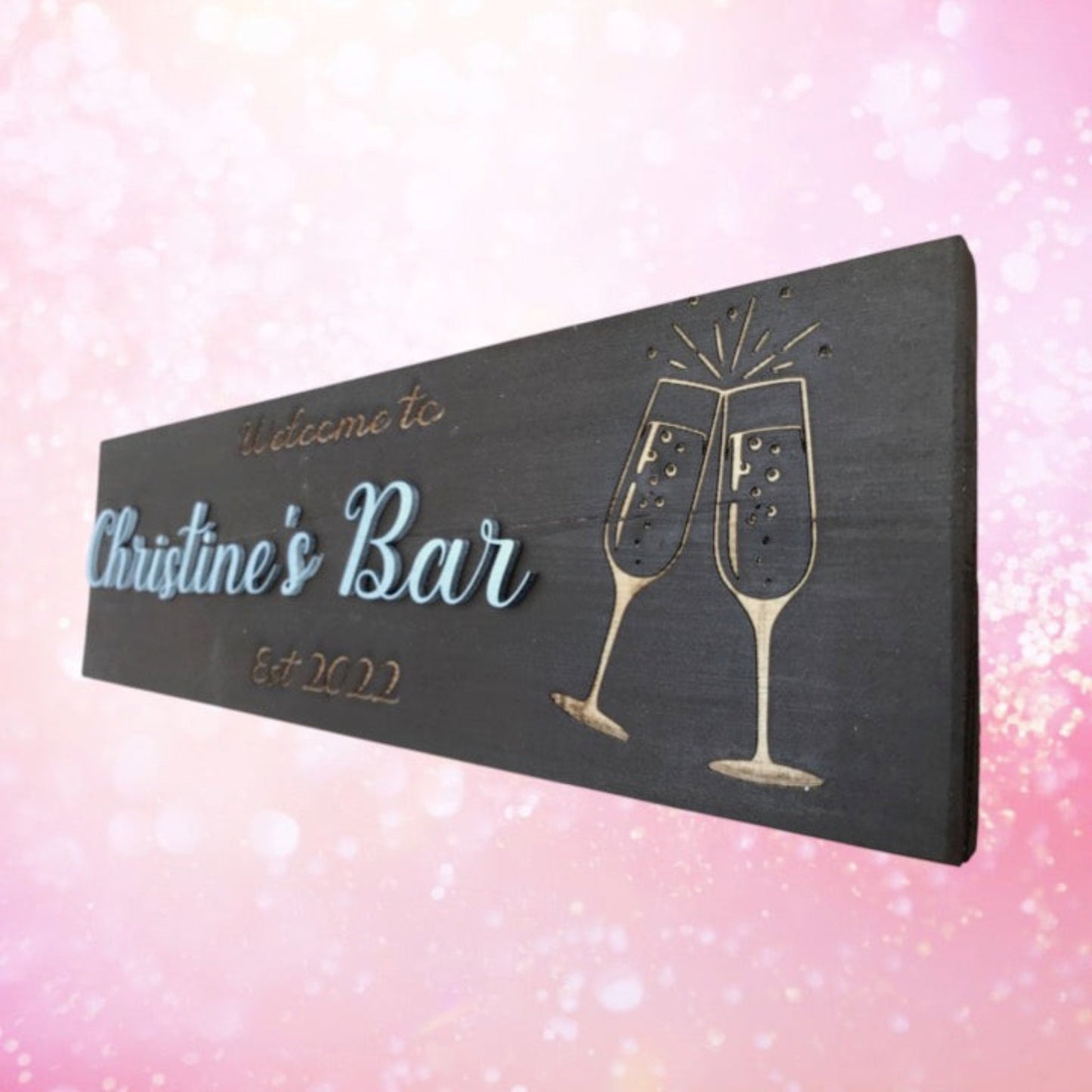 Wooden Bar Sign