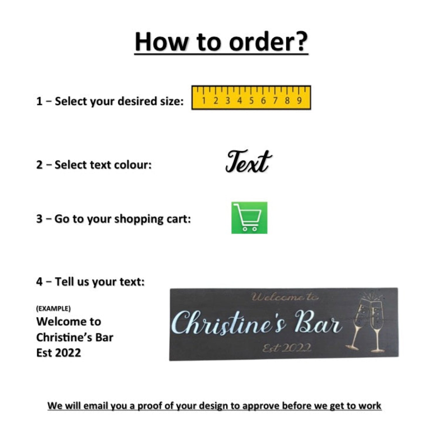 Wooden Bar Sign