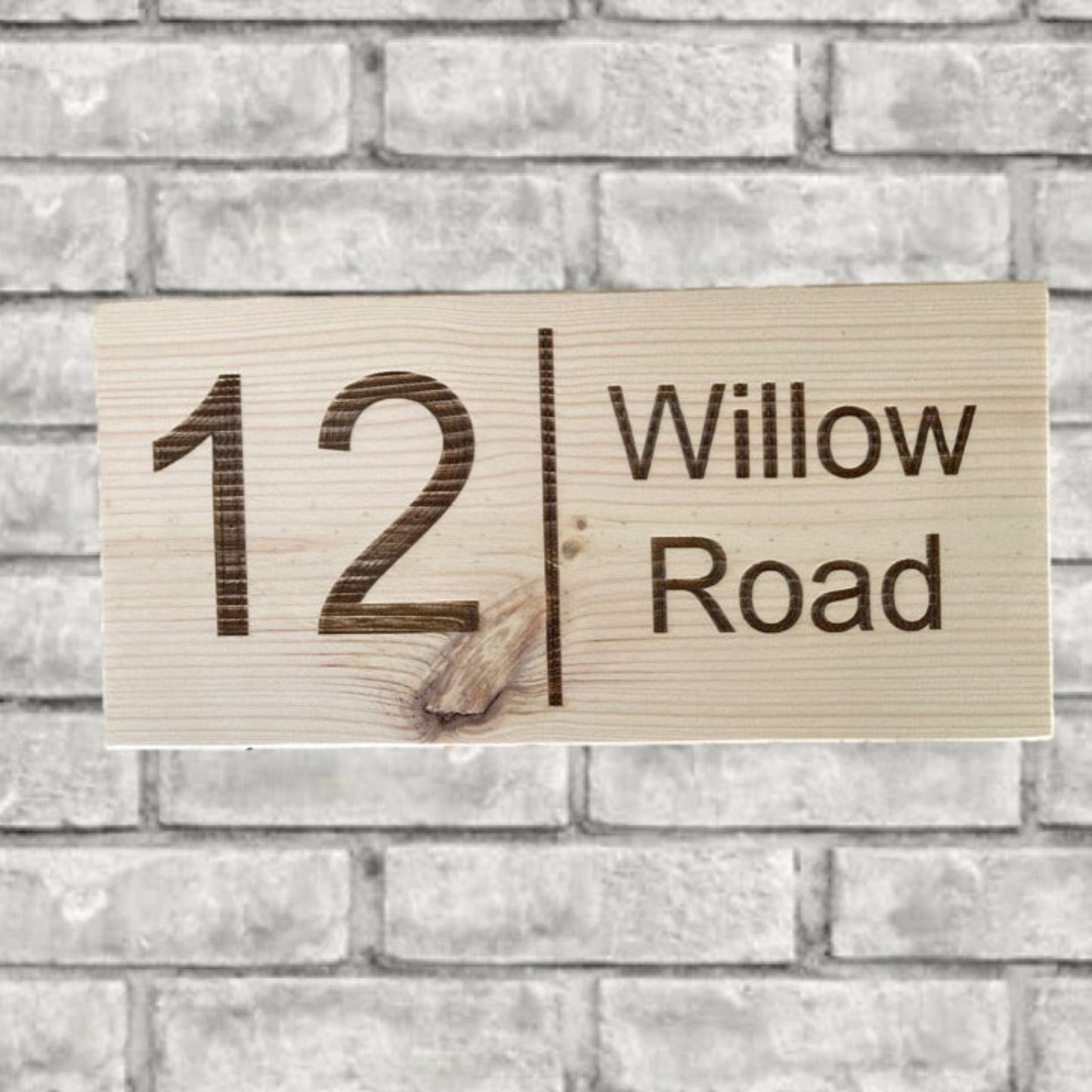 Wooden House Sign