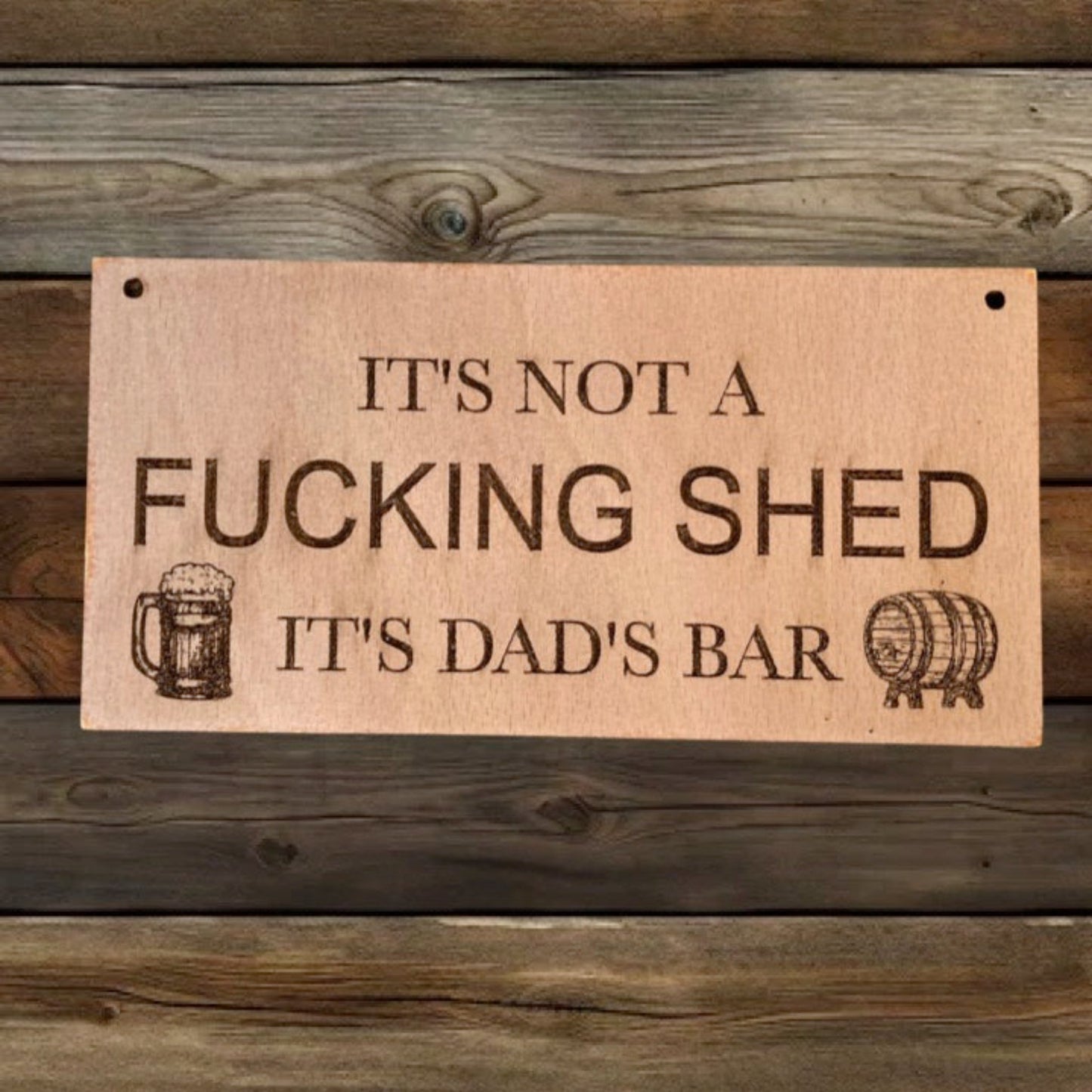 Dads Bar Wooden Sign