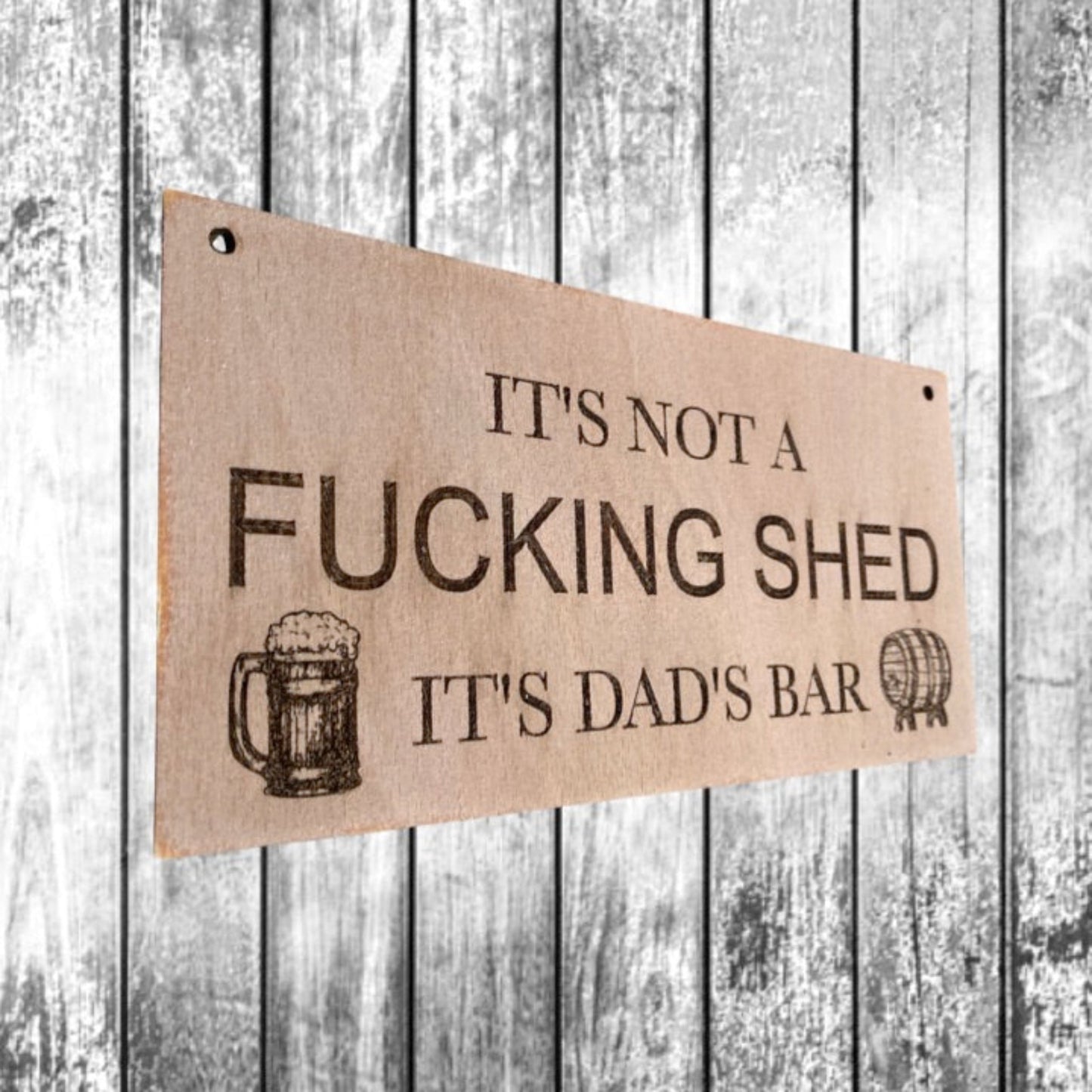 Dads Bar Wooden Sign