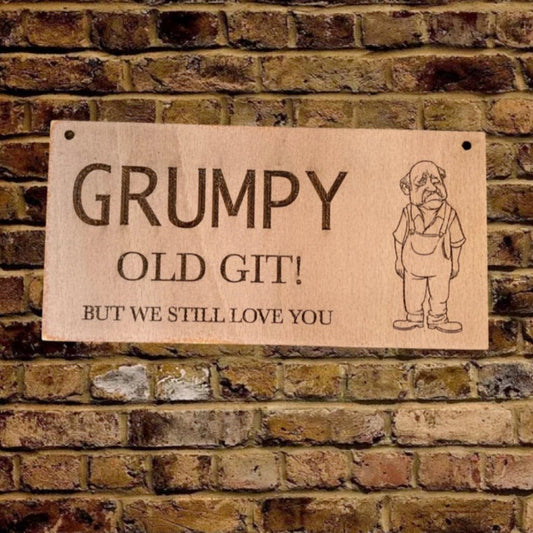 Grumpy Old Git Wooden SIgn