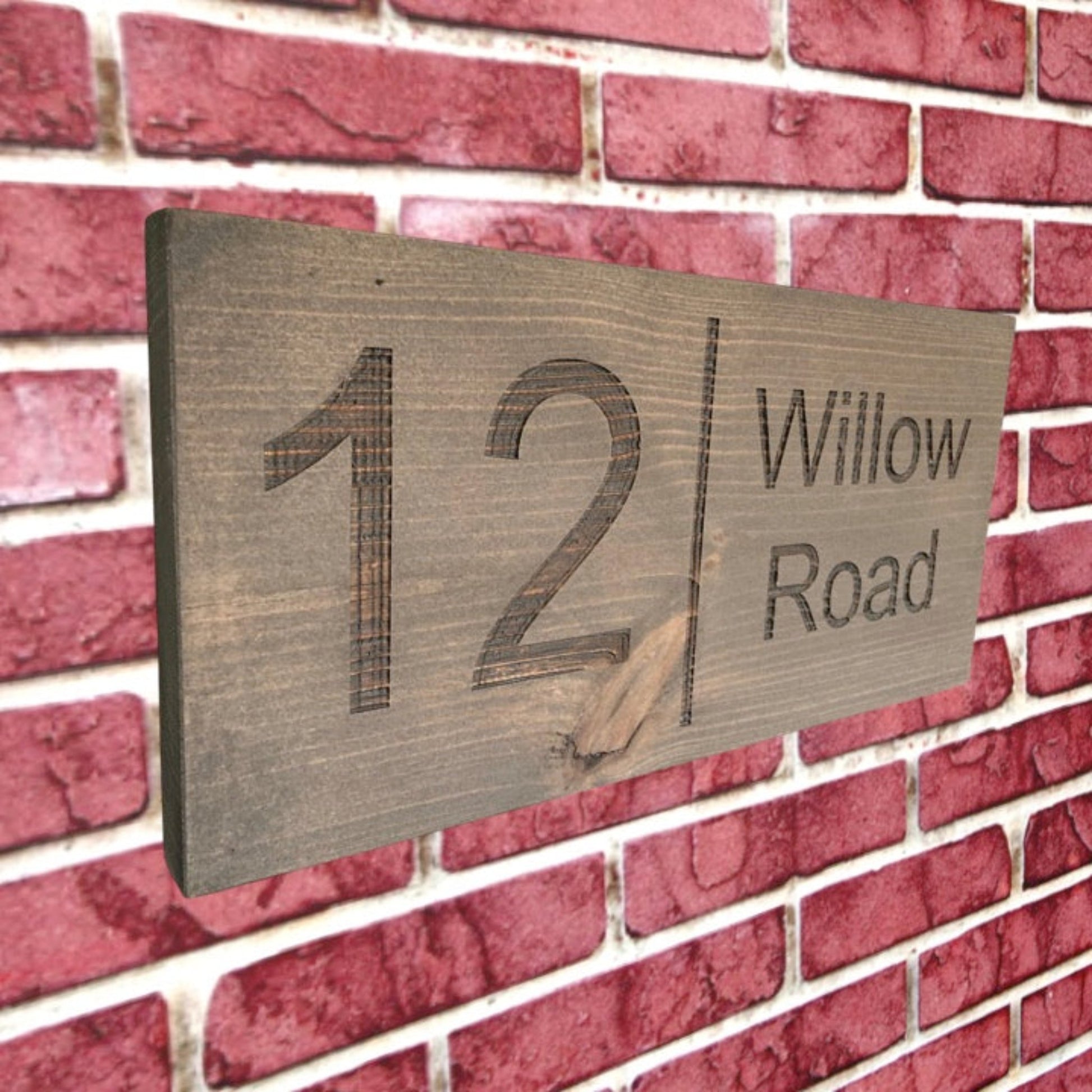 Wooden House Sign