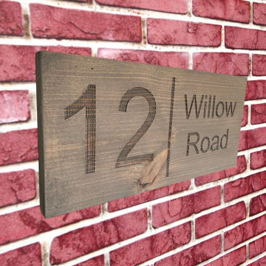 Wooden House Sign