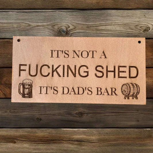 Dads Bar Wooden Sign