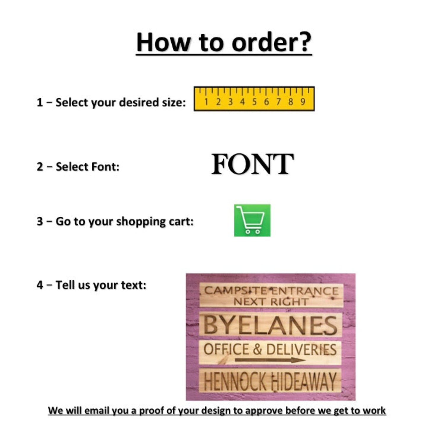 Personalised Wooden Sign
